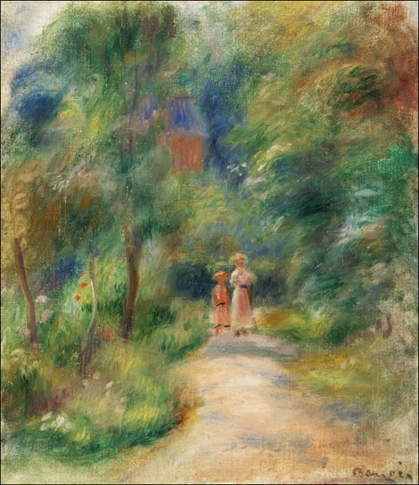 Galeria Plakatu, Plakat, Two Figures on a Path, Pierre-Auguste Renoir, 42x29,7 cm Galeria Plakatu