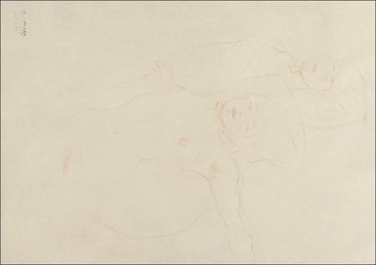 Galeria Plakatu, Plakat, Two Reclining Nudes, Gustav Klimt, 59,4x42 cm Galeria Plakatu