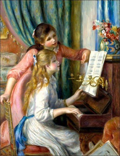 Galeria Plakatu, Plakat, Two Young Girls At The Piano, Auguste Renoir, 70x100 cm Galeria Plakatu