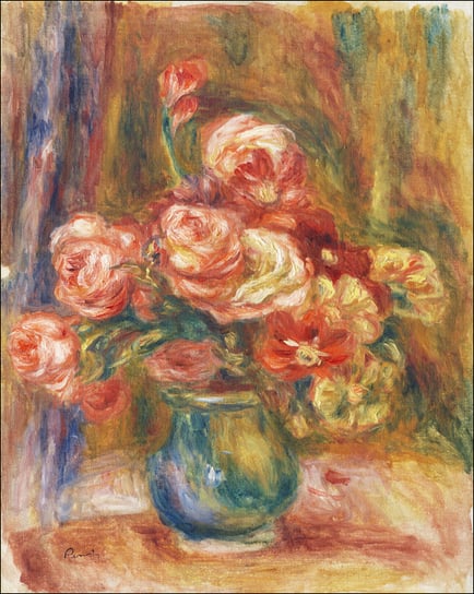 Galeria Plakatu, Plakat, Vase of Roses, Pierre-Auguste Renoir, 21x29,7 cm Galeria Plakatu