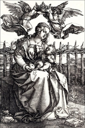 Galeria Plakatu, Plakat, Virgin and Child Crowned by Two Angels, Albrecht Durer, 40x50 cm Galeria Plakatu