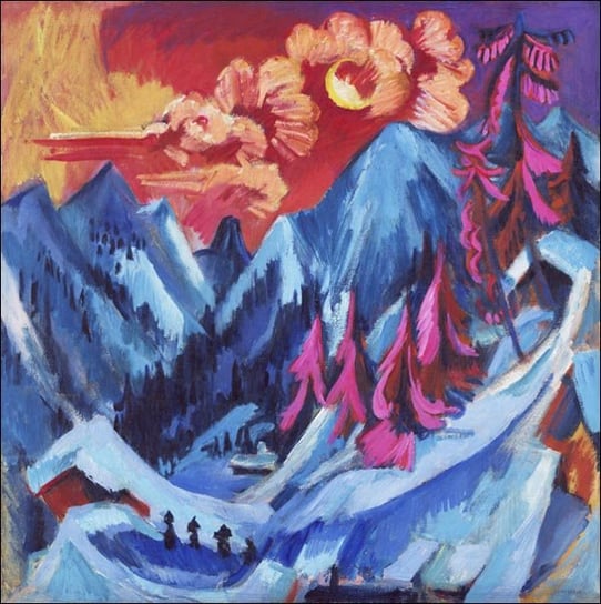 Galeria Plakatu, Plakat, Winter Landscape in Mo, Ernst Ludwig Kirchner, 60x60 cm Galeria Plakatu