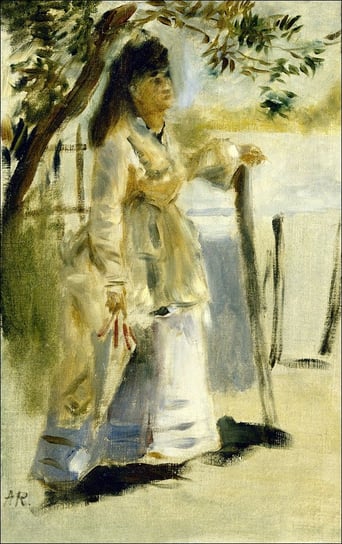 Galeria Plakatu, Plakat, Woman By A Fence, Auguste Renoir, 42x59,4 cm Galeria Plakatu