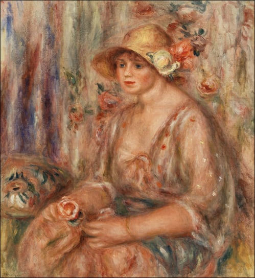 Galeria Plakatu, Plakat, Woman in Muslin Dress, Pierre-Auguste Renoir, 70x100 cm Galeria Plakatu