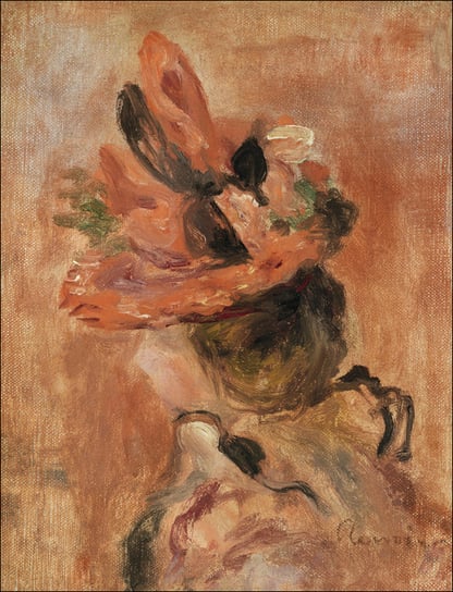 Galeria Plakatu, Plakat, Woman&rsquo;s Head with Red Hat, Pierre-Auguste Renoir, 70x100 cm Galeria Plakatu