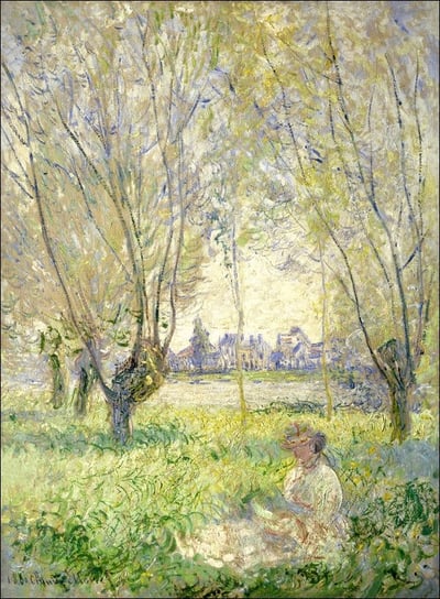 Galeria Plakatu, Plakat, Woman Seated under the Willows, Claude Monet, 50x70 cm Galeria Plakatu
