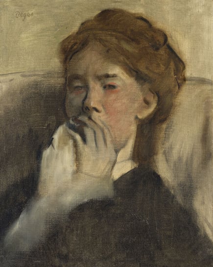 Galeria Plakatu, Plakat, Young Woman With Her Hand Over Her Mouth, Edgar Degas, 30x40 cm Galeria Plakatu