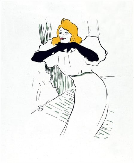 Galeria Plakatu, Plakat, Yvette Guilbert, Henri de Toulouse-Lautrec, 70x100 cm Galeria Plakatu