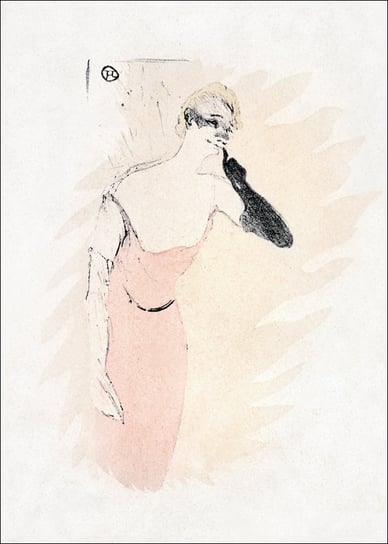 Galeria Plakatu, Plakat, Yvette Guilbert in "Columbine a Pierrot", Henri De Toulouse-Lautrec, 42x59,4 cm Galeria Plakatu