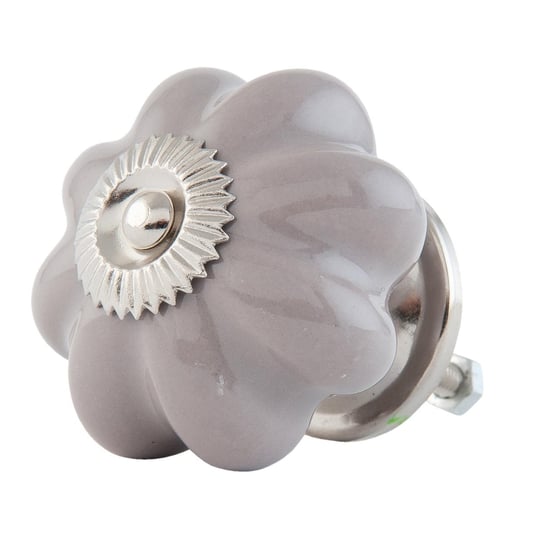 Gałka Meblowa Szara Grey Flower Ceramiczna Inna marka
