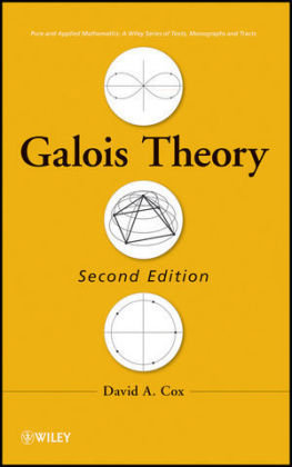 Galois Theory 2e David A. Cox