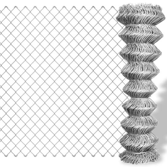 Galwanizowana siatka ogrodowa 15x1m, kolor stalowy Zakito Europe