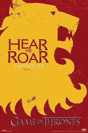 Game of Thrones - Lannister Here Me Roar - plakat 61x91,5 cm GAME OF THRONES