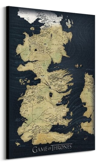 Game of Thrones Map - obraz na płótnie GAME OF THRONES