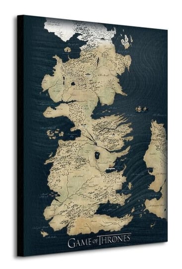 Game of Thrones (Map) - Obraz na płótnie GAME OF THRONES