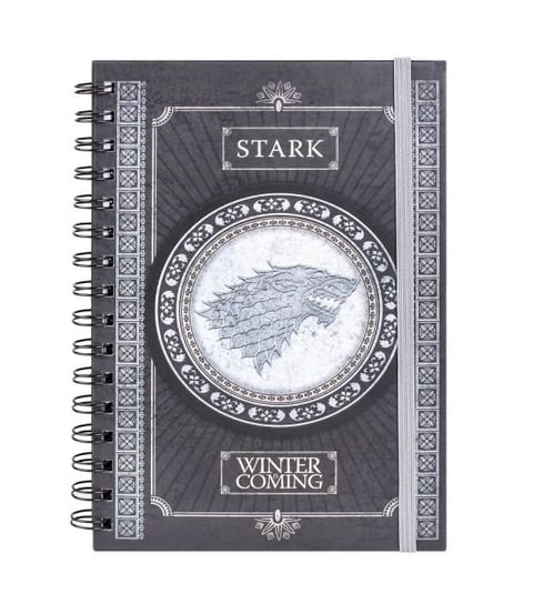 Game Of Thrones Stark Notes A5 na spirali 14,8x21 cm GAME OF THRONES