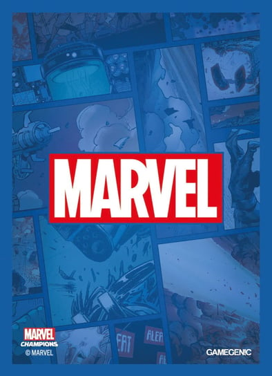 Gamegenic: Marvel Champions Art Sleeves (66 mm x 91 mm) Blue 50+1 szt. Gamegenic