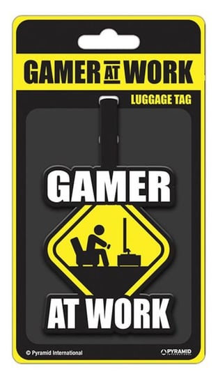 Gamer At Work Caution Sign - zawieszka na bagaż Inna marka