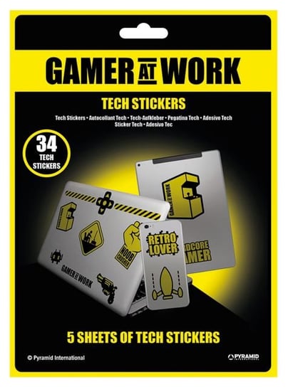 Gamer At Work - naklejki na laptopa 18x24 cm Pyramid Posters