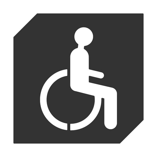 GAMET tabliczka niepełnosprawni samoprzylepna 70mm GAMET