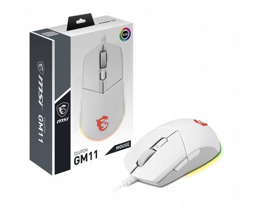 Gamingowa mysz MSI Clutch GM11 White 5000 DPI MSI