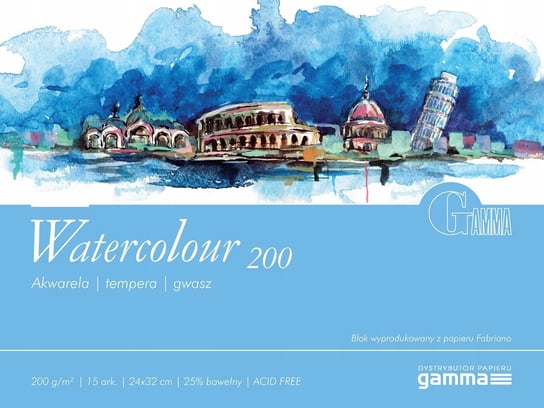 GAMMA Watercolour 200g Blok do akwareli 24x32 Gamma