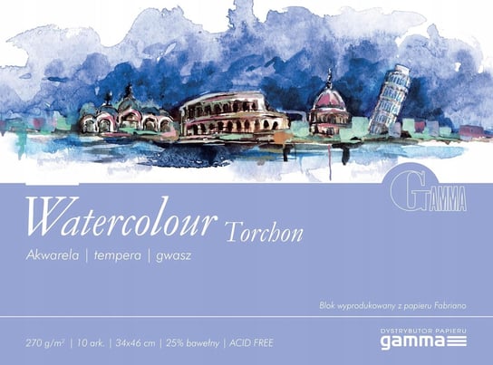 GAMMA Watercolour 270g Blok do akwareli 34x46 Gamma
