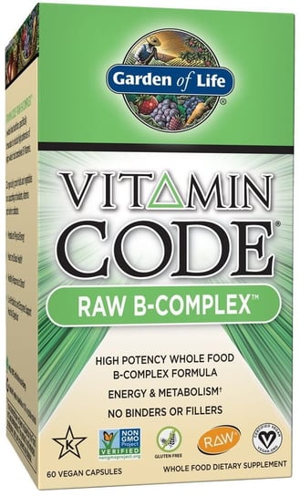 Garden Of Life, Witamin Code RAW B-complex, Suplement diety, 60 kaps. wegańskich Inna marka