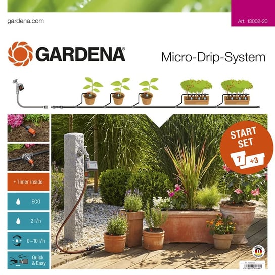 GARDENA Micro-Drip System nawadniania roślin M, Starter Set, 13002-20 Gardena