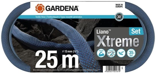 Gardena, Wąż tekstylny, Liano Xtreme 25m - zestaw 18475-20 Gardena