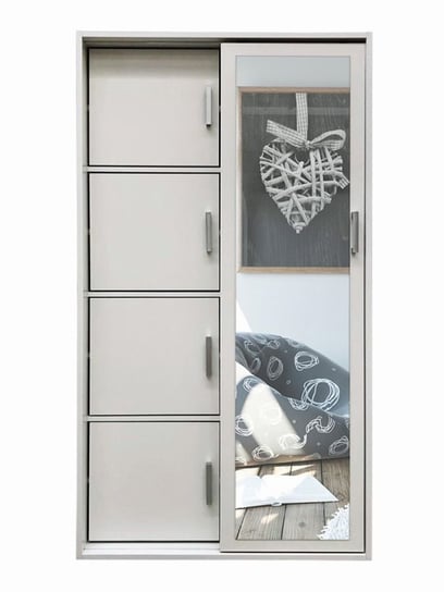 Garderoba ELIOR Horik, biała, 40x95x205 cm Elior