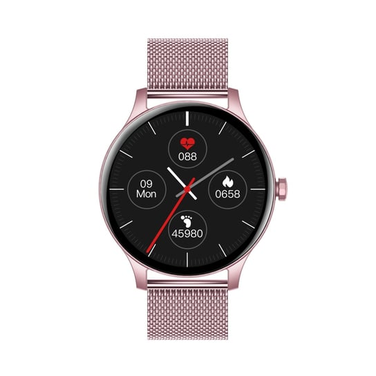 Garett, Garett, Smartwatch, Classy, różowy stalowy Garett