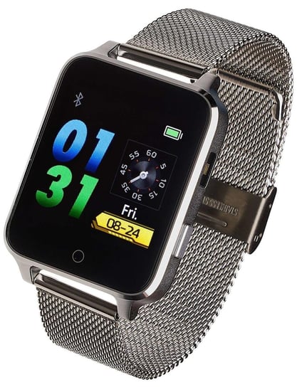 Garett, Smartwatch, Sport 26, srebrny, stalowy Garett