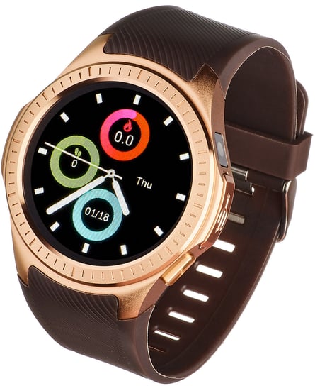 Garett, Smartwatch, Zegarek sportowy, Multi 3, czarno-złoty Garett