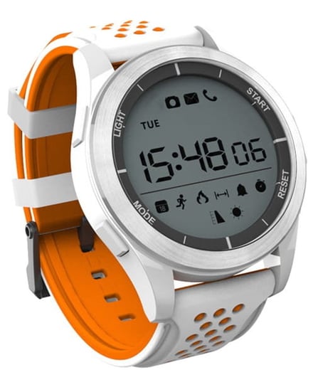 Garett, Smartwatch, Zegarek sportowy, Sport 4, biało-pomarańczowy Garett