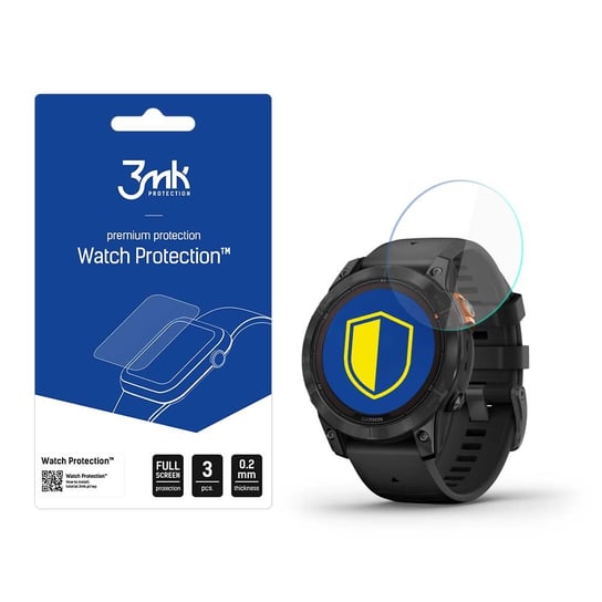 Garmin Fenix 7 Pro Solar - 3mk Watch Protection™ v. FlexibleGlass Lite 3MK