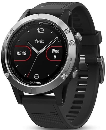 Garmin, Smartwatch, Fenix 5, czarno-srebrny Garmin