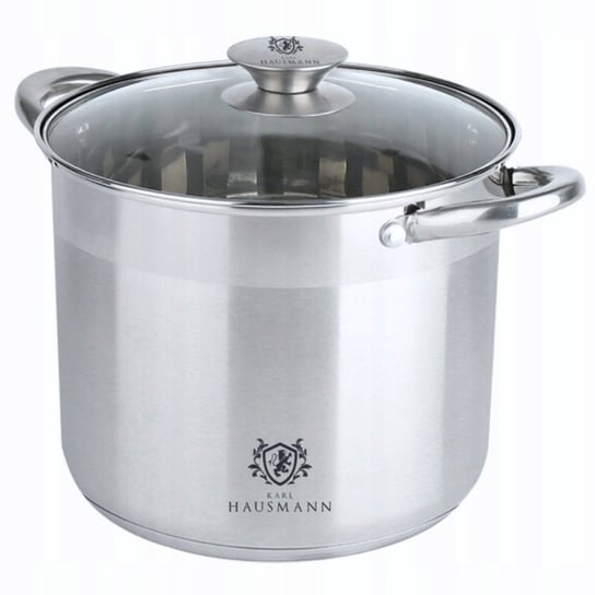 Garnek Duży Ze Stali Nierdzewnej 22,5L 18/0 Indukcja Gaz Garnki Solid KARL HAUSMANN