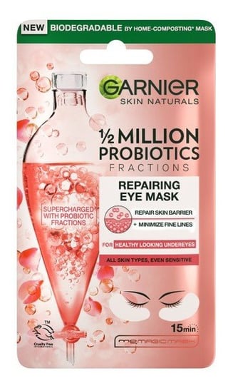 Garnier, 1, 2 Million Probiotics Fractions Repairing Eye Mask, Regenerujące płatki pod oczy, 6 g Garnier