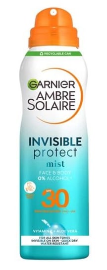 Garnier, Ambre Solaire SPF 30 Invisible Protect Mist Spray, Spray przeciwsłoneczny, 200ml Garnier
