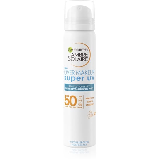 Garnier Ambre Solaire Super UV, Mgiełka do twarzy z wysoką ochroną UV SPF 50, 75 ml Garnier