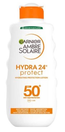 Garnier, Ambre Solaire Ultra-Hydrating Shea Butter Sun Protection Cream SPF50+, Krem do twarzy, 200ml Garnier
