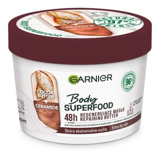 Garnier, Body SuperFood, Regenerujące Masło do ciała - skóra ekstremalnie sucha, 380 ml Garnier