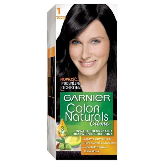 Garnier, Color Naturals Créme, farba do włosów, 1 Czarny Garnier