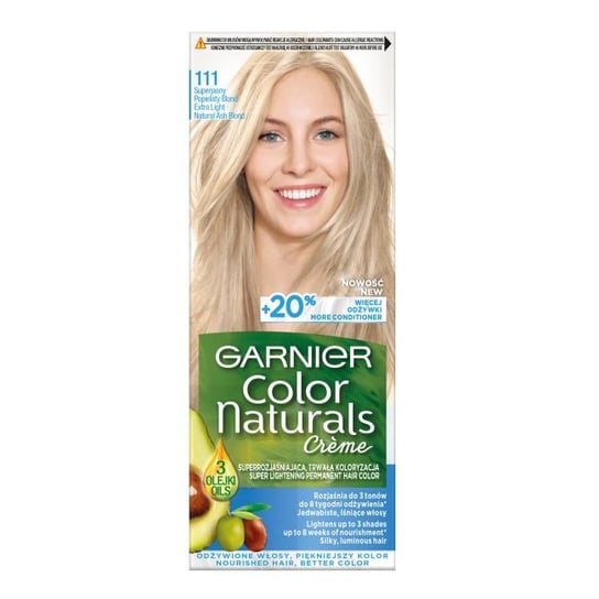 Garnier, Color Naturals Créme, Farba do włosów, 111 Superjasny popielaty blond Garnier