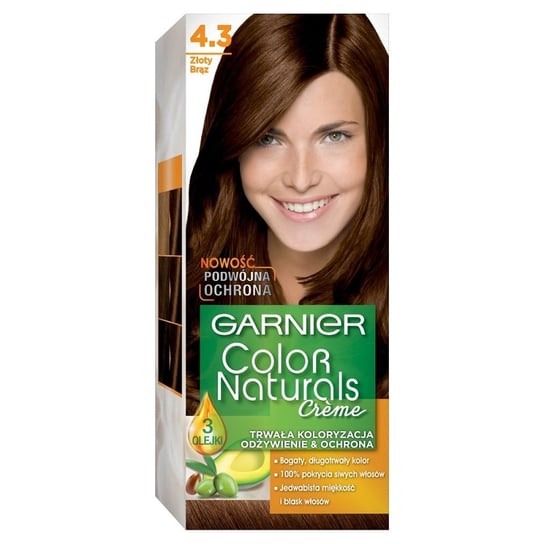 Garnier, Color Naturals Créme, Farba do włosów, 4.3 Złoty brąz Garnier