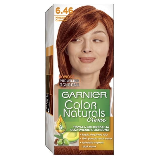Garnier, Color Naturals Créme, Farba do włosów, 6.46 Miedziana czerwień Garnier