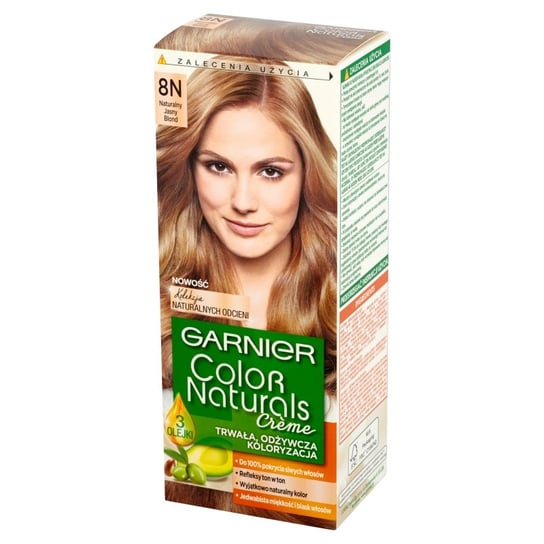 Garnier, Color Naturals Crème, Farba do włosów, 8N Naturalny jasny blond Garnier