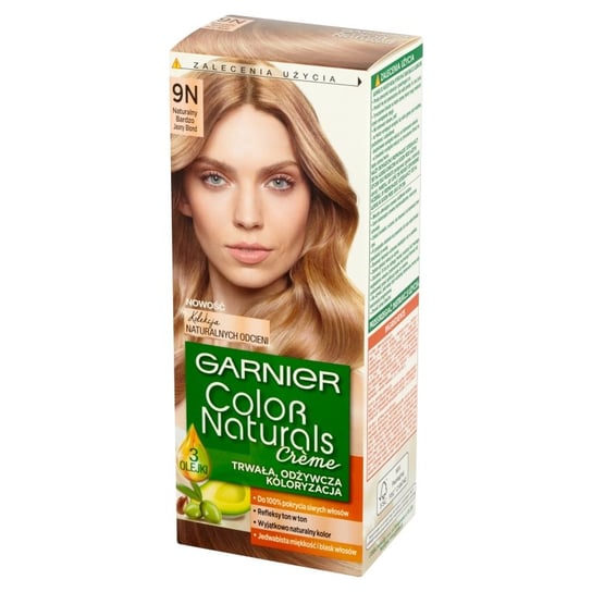 Garnier, Color Naturals Crème, Farba do włosów, 9N Naturalny bardzo jasny blond Garnier