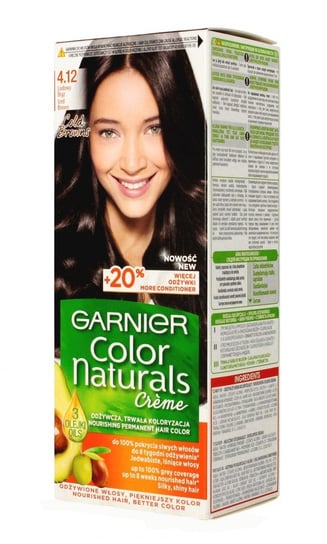 Garnier, Color Naturals Creme, Krem Koloryzujący Do Włosów, 4.12 Lodowy Brąz Garnier